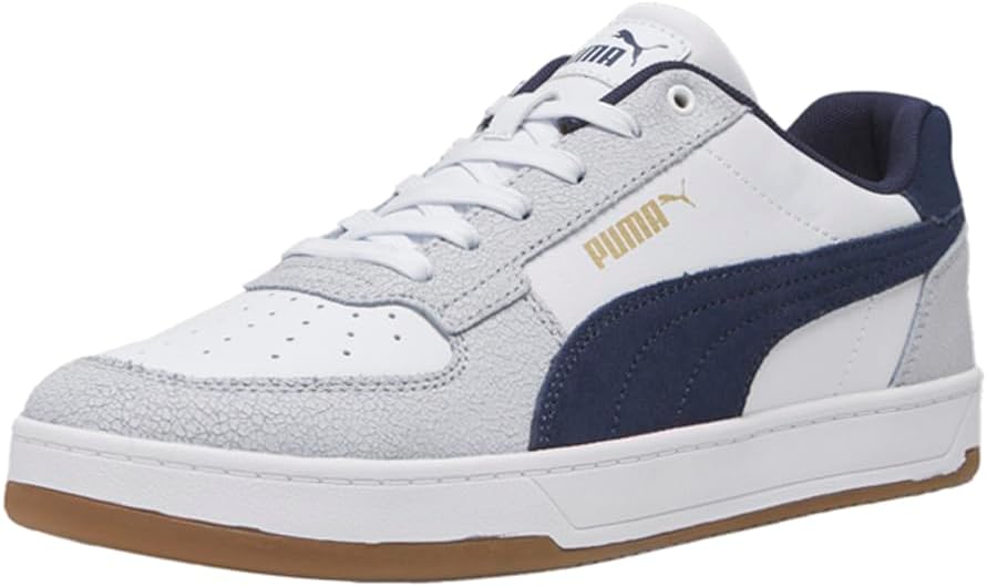 Кроссовки PUMA мужские Caven 2.0 с рваными шнурками, повседневные - белые — фото 2