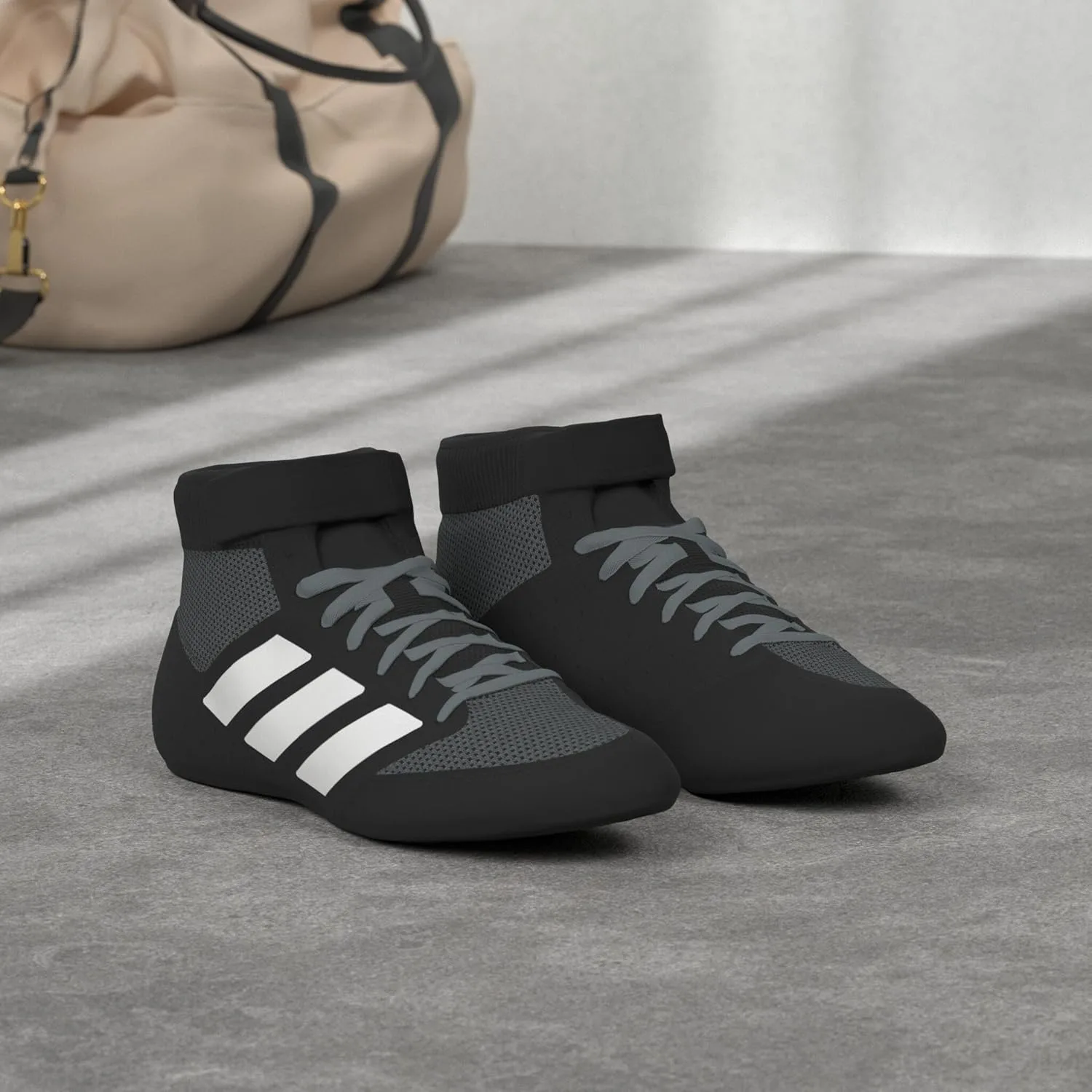 Мужские борцовские кроссовки Adidas Mat Hog 2.0 (красный/черный/белый) — фото 2