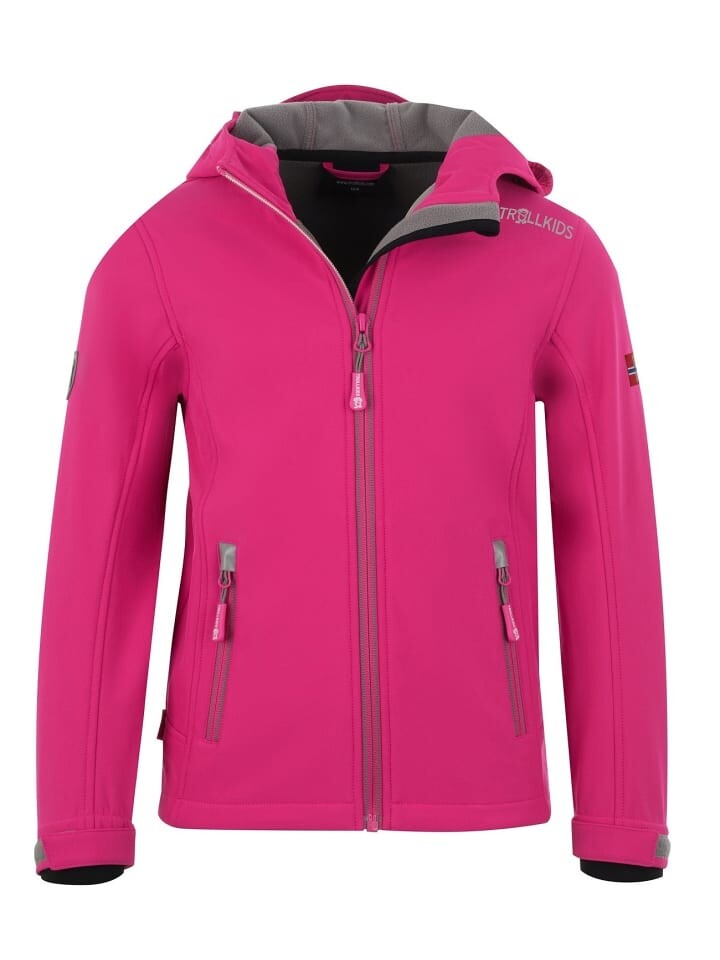 

Куртка Trollkids Trollfjord, цвет bright pink