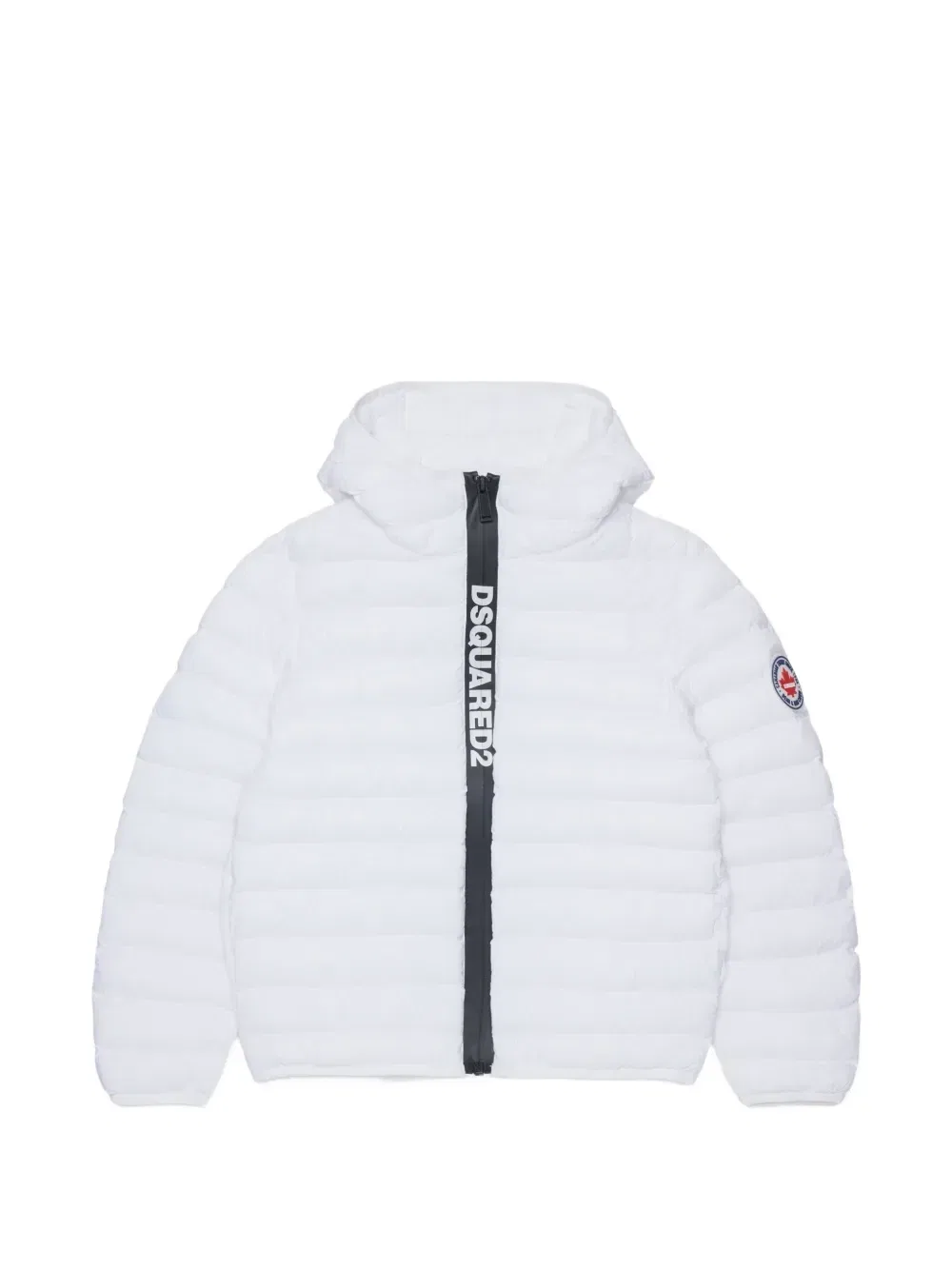Дутая куртка с логотипом Dsquared2 Kids, белый