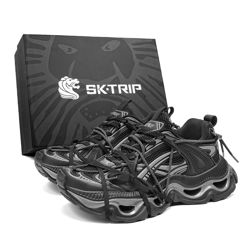 

SK.TRIP Волны низкие массивные кроссовки мужские Jet Black обычные, цвет Jet Black (Regular)