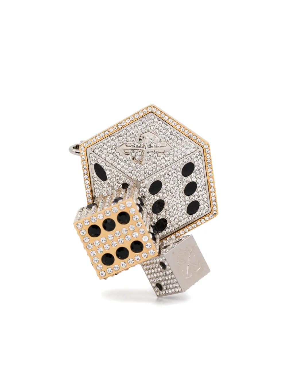 

Серьга с кристаллами OFF-WHITE, серебряный