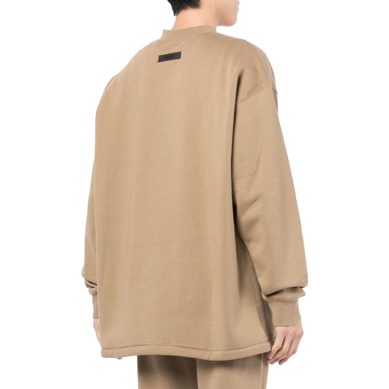 Толстовка мужская карамельно-коричневая Fear Of God Essentials, коричневый — фото 3