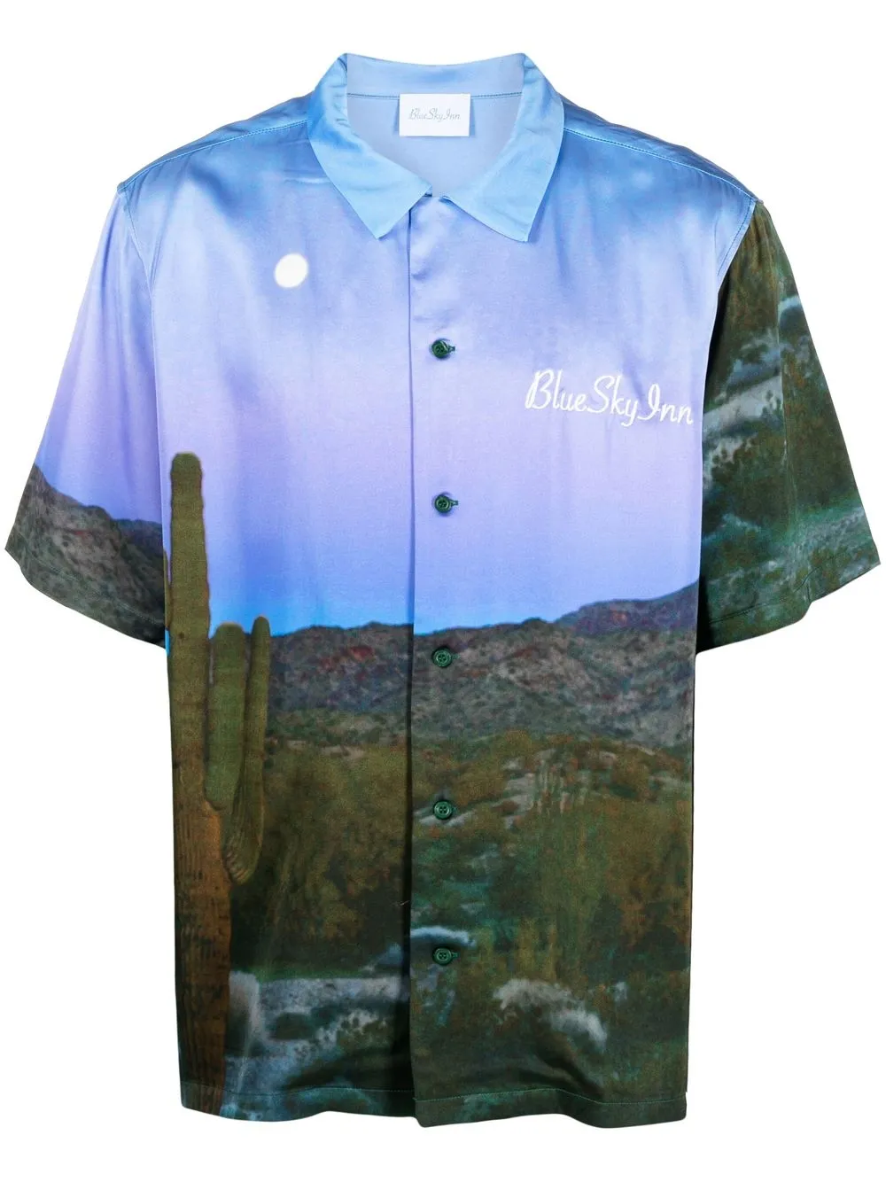 

Рубашка с вышитым логотипом BLUE SKY INN, синий