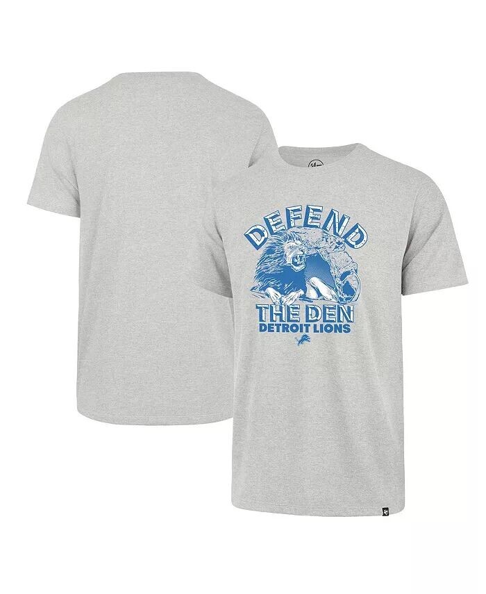 

Мужская серая рваная футболка Detroit Lions Regional Franklin '47 Brand, серый