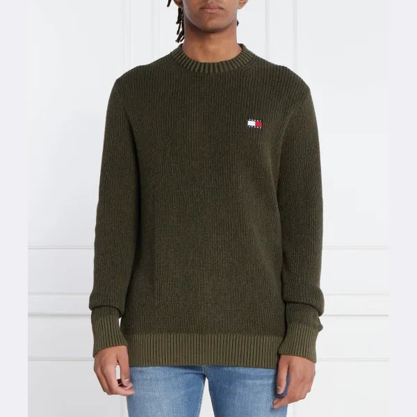 

Свитер стандартного кроя с значком Tonal xs Tommy Hilfiger, зеленый