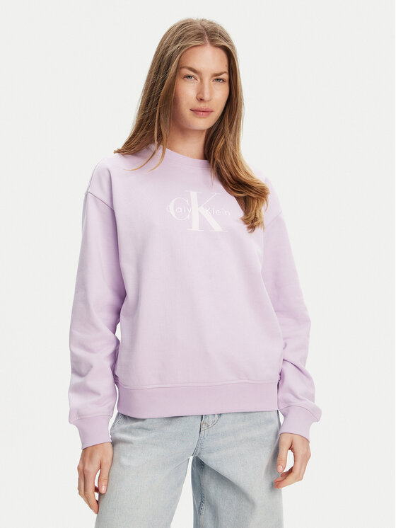 

Свободный крой толстовки Monologo LV047B234G Calvin Klein Jeans, фиолетовый