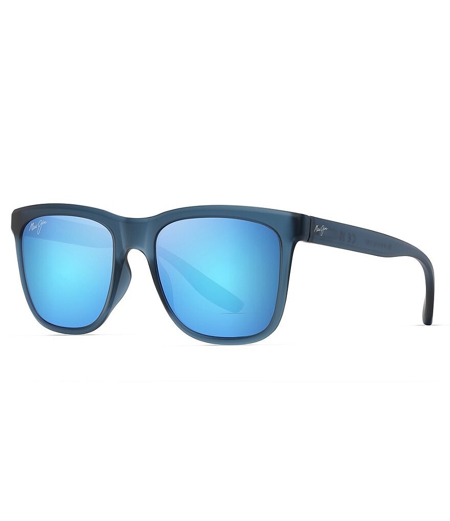 

Поляризованные квадратные солнцезащитные очки унисекс Maui Jim Pehu 55 мм, синий