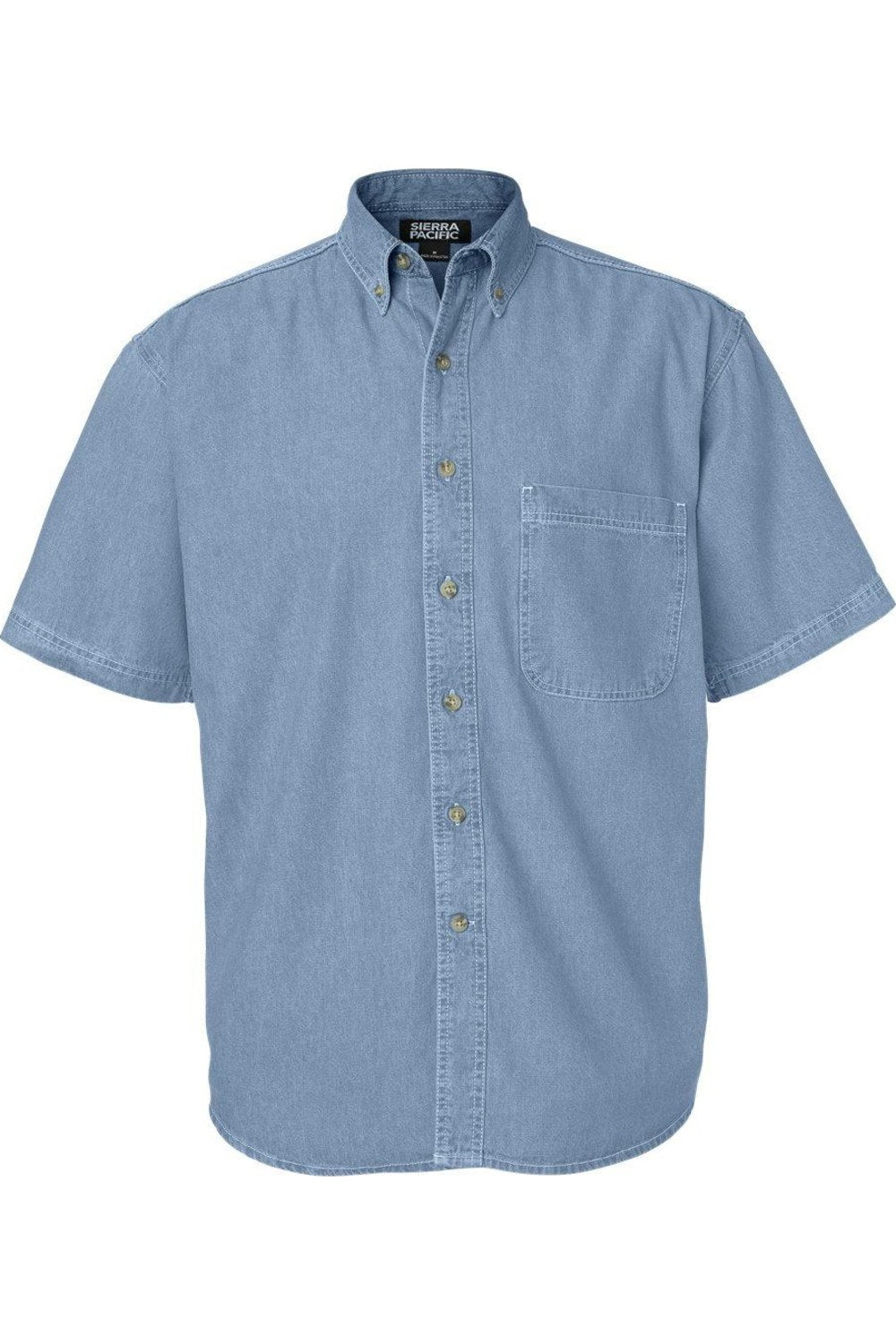 

Джинсовая рубашка с коротким рукавом Sierra Pacific, цвет light denim