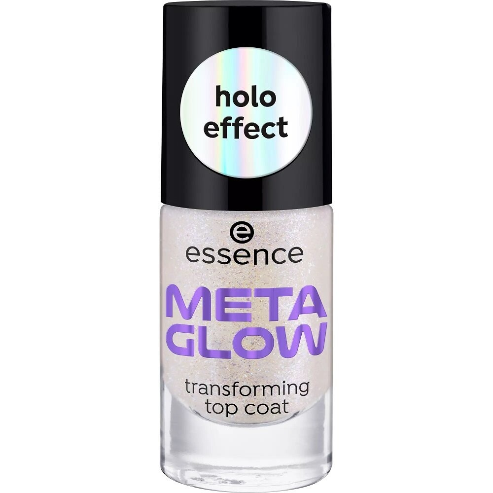 

Essence, Meta Glow, верхнее покрытие для ногтей с голографическим эффектом, 8 мл