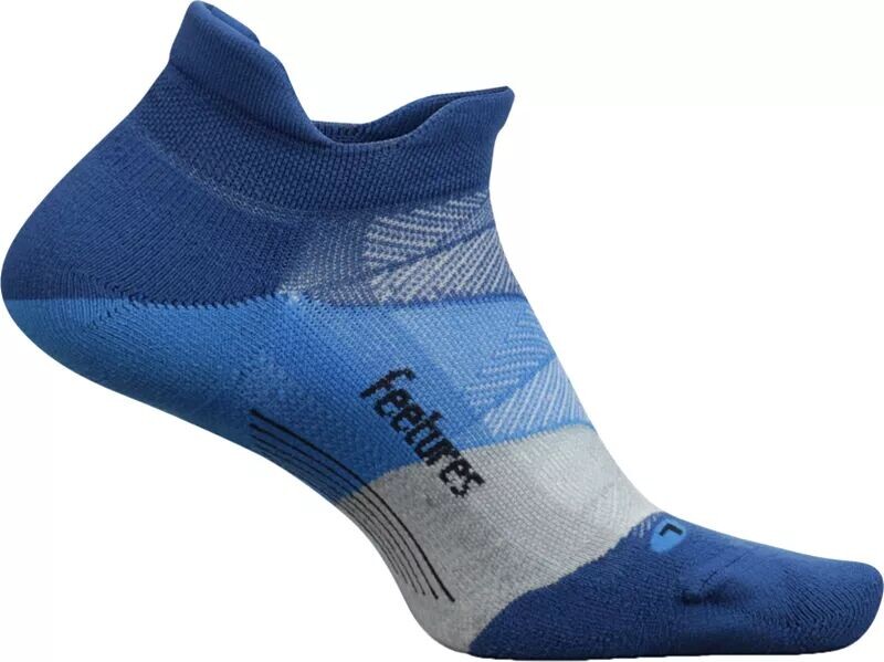 

Feetures! Носки Elite Light Cushion No Show Tab, темно-синий/серый