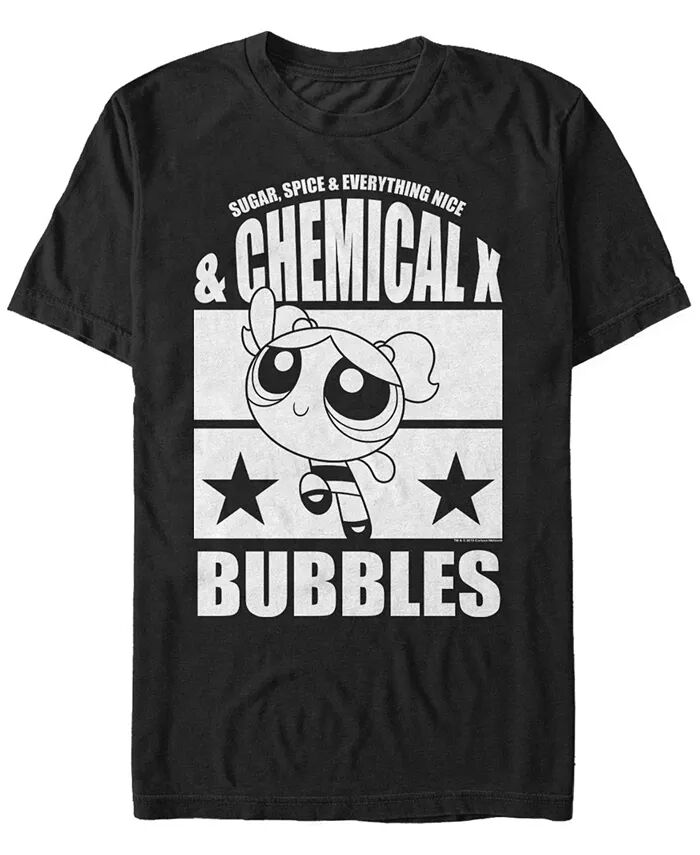 

Мужская футболка с коротким рукавом Powerpuff Girls Bubbles Fifth Sun, черный