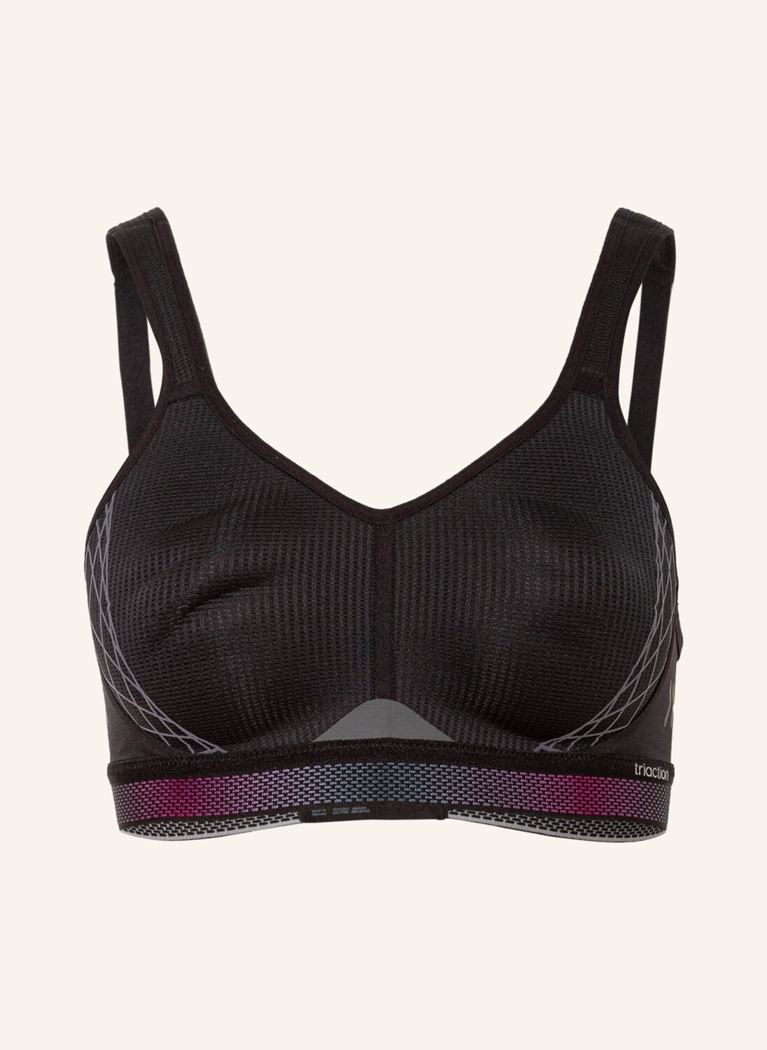 

Спортивный бюстгальтер triaction cardio flow Triumph, цвет SCHWARZ/PINK