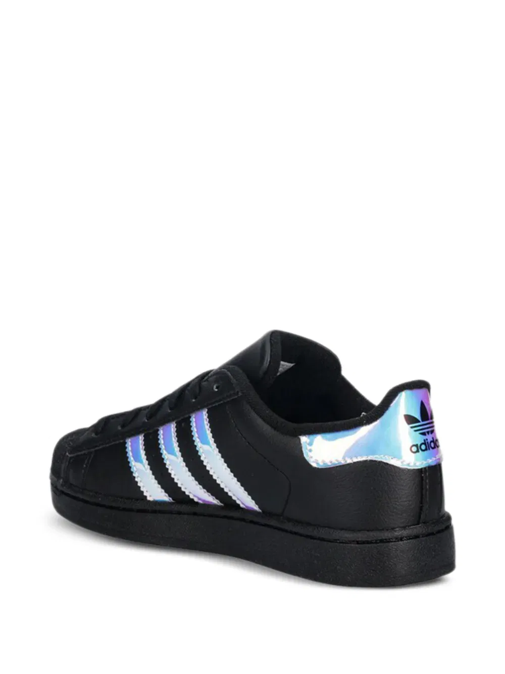 Оригинальные кроссовки Superstar II на шнуровке Adidas Kids, черный — фото 3