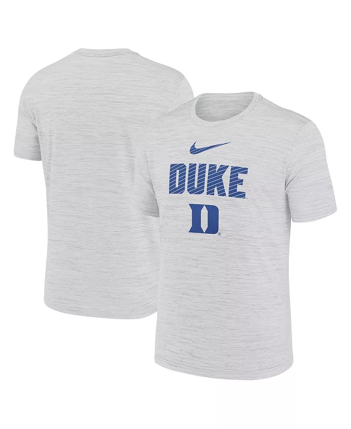

Мужская белая футболка Duke Blue Devils Campus Slant Velocity Performance Nike