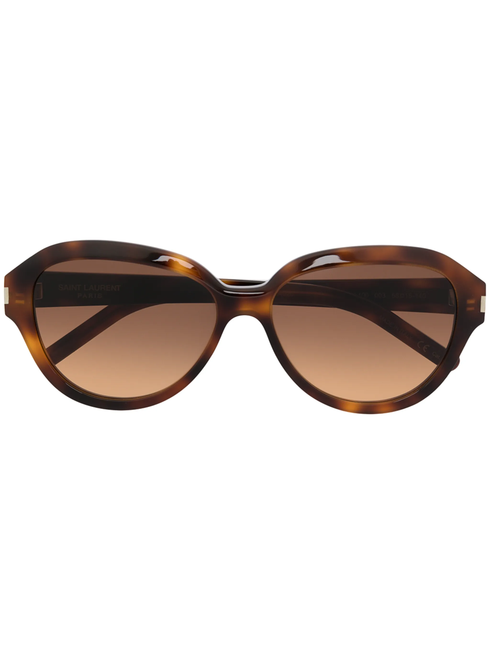 

Солнцезащитные очки SL400 в круглой оправе Saint Laurent Eyewear, коричневый