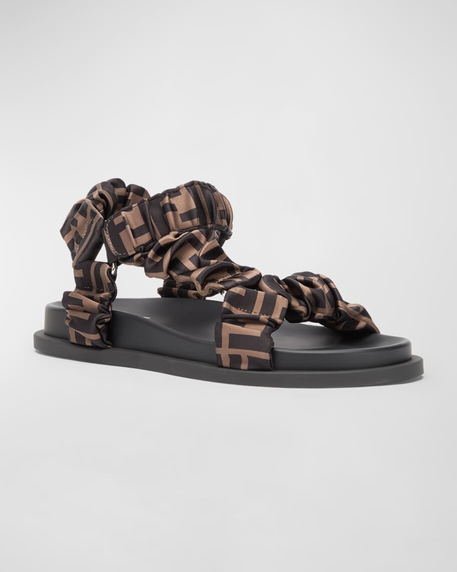 Спортивные сандалии Hiking с логотипом и рюшами Fendi — фото 2
