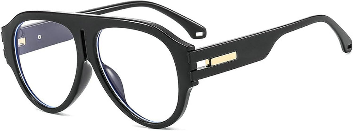 

Солнцезащитные очки COTIA увеличенного квадратного размера для женщин и мужчин, в стиле ретро, ​​пилотские, для активного отдыха, классические солнцезащитные очки-маска, Black Clear