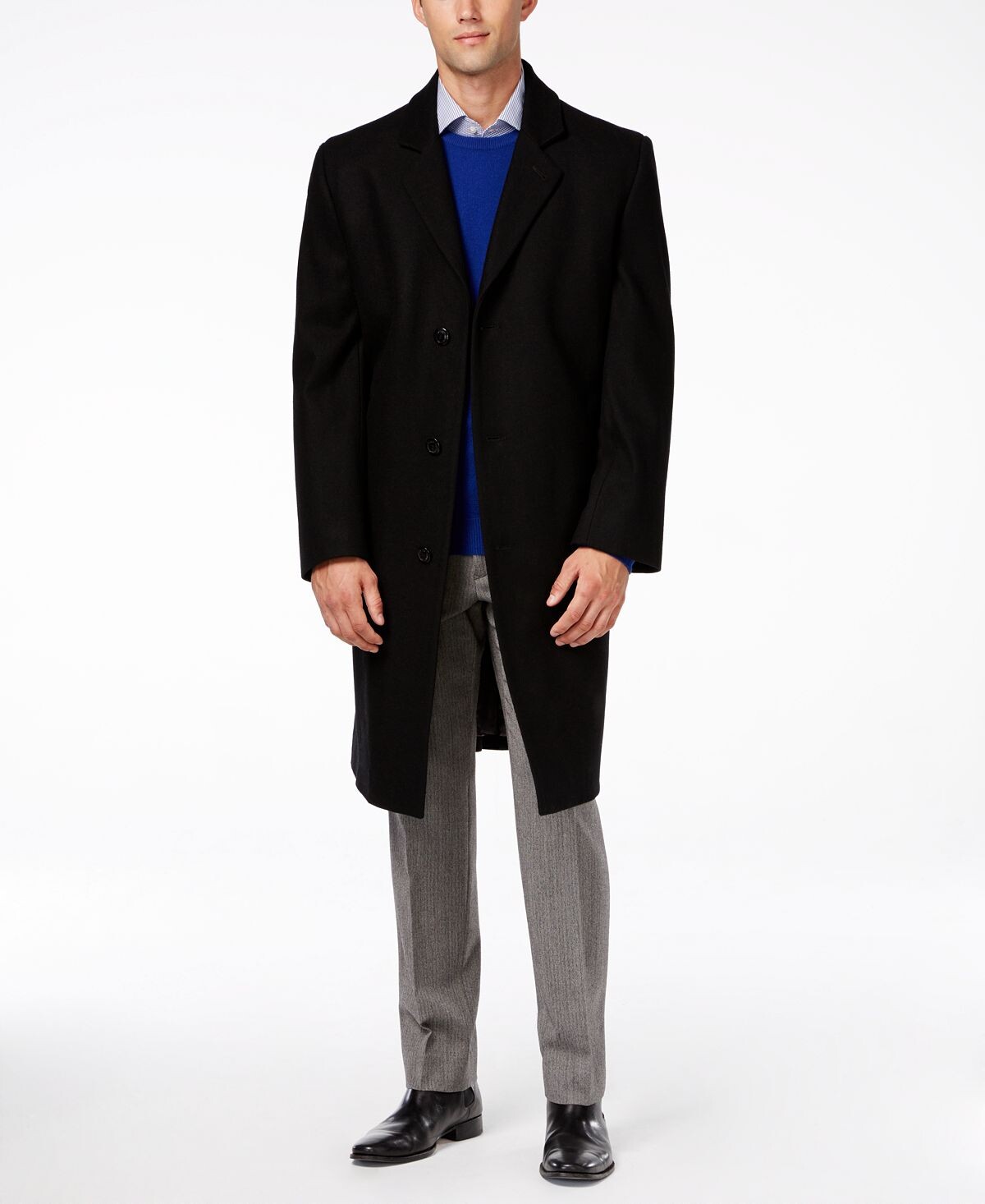 

Полушерстяное пальто Big and Tall Signature London Fog