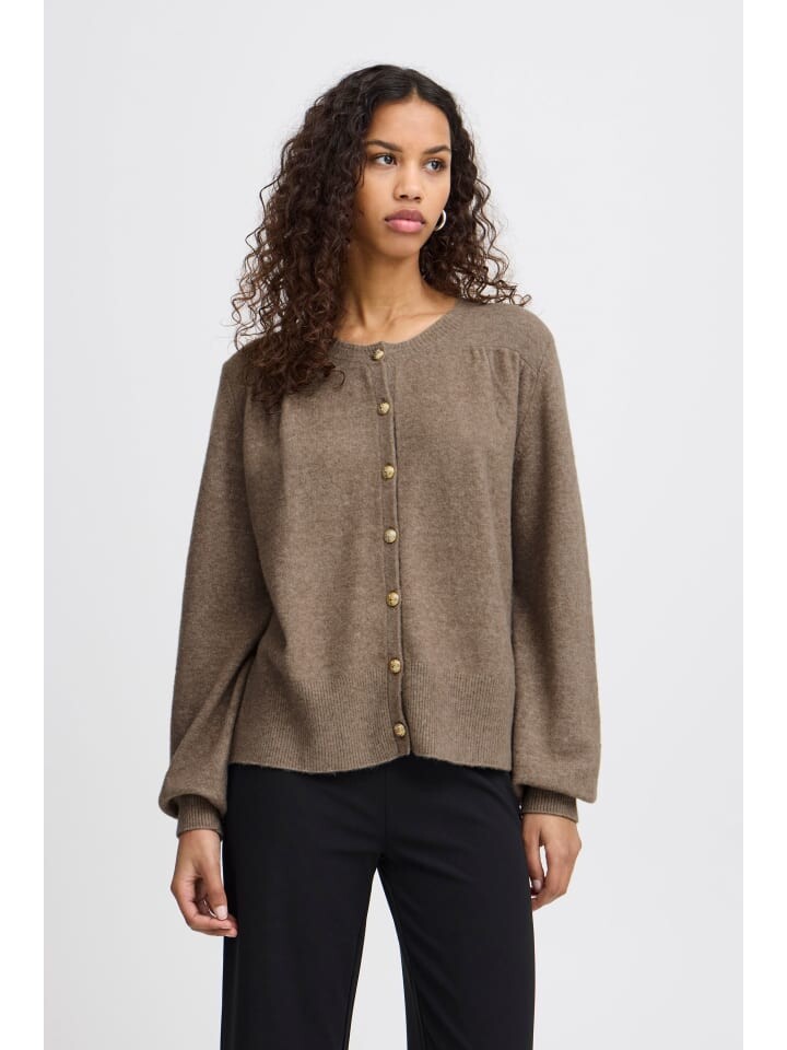 

Кардиган ICHI Strickjacke, серый