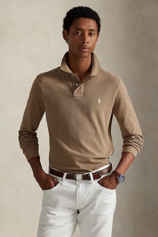 

Хлопковая водолазка Polo Ralph Lauren, бежевый