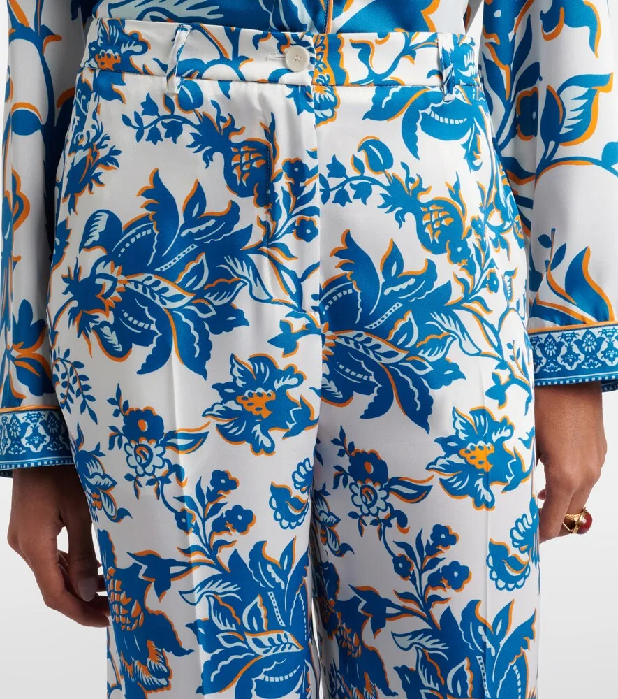 Широкие брюки с принтом Etro, мультиколор — фото 4