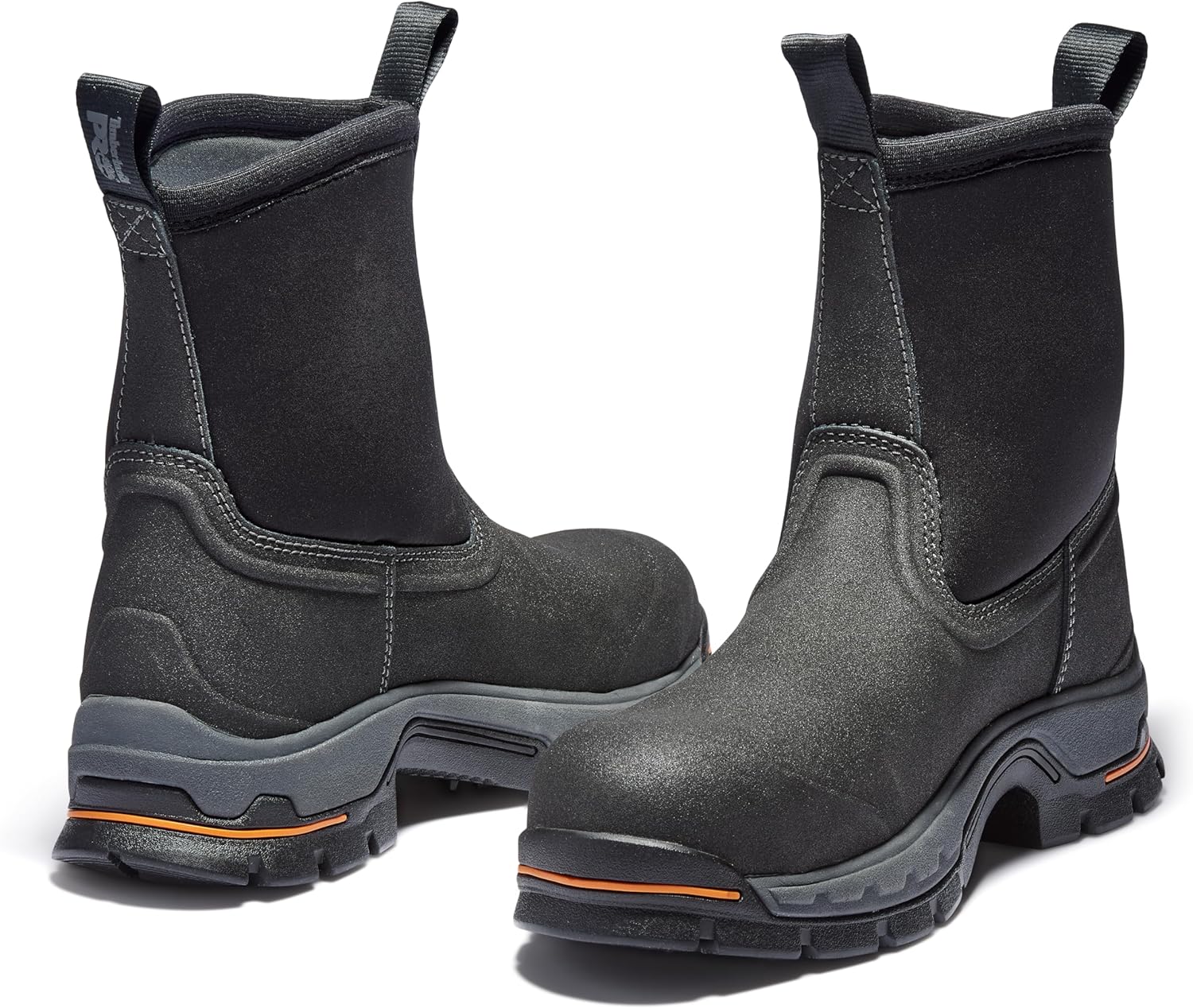 Timberland PRO мужские Stockdale Pull-on Alloy Safety Toe водонепроницаемые рабочие ботинки, Black-2024 New — фото 3