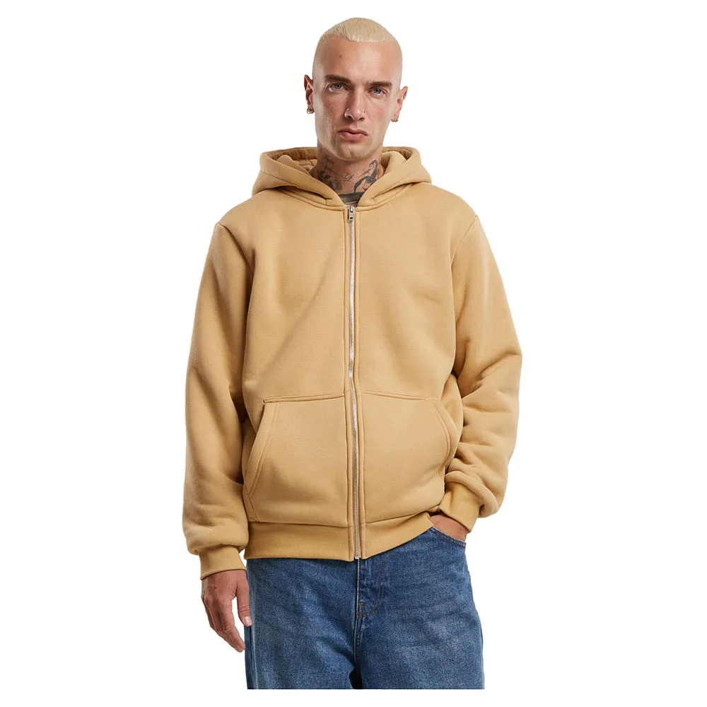 

Толстовка Urban Classics Bonded Sherpa full zip, бежевый