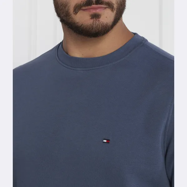 Толстовка обычного кроя с логотипом и флагом Tommy Hilfiger, синий — фото 4