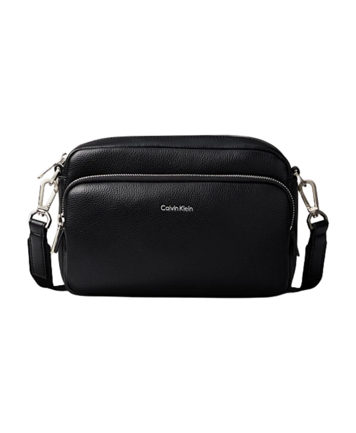 

Сумка для фотоаппарата с рельефным логотипом Calvin Klein, черный