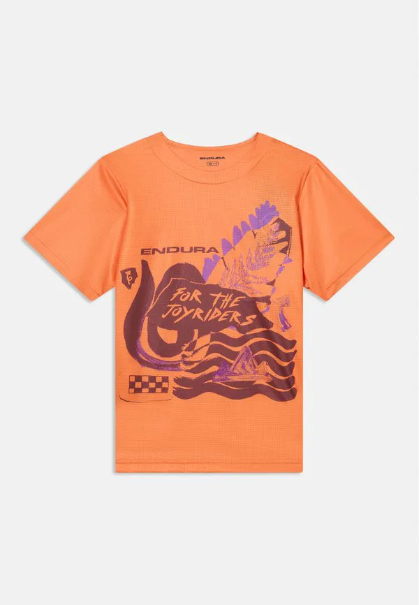 Футболка унисекс singletrack core tee с принтом Endura, End Orange — фото 3