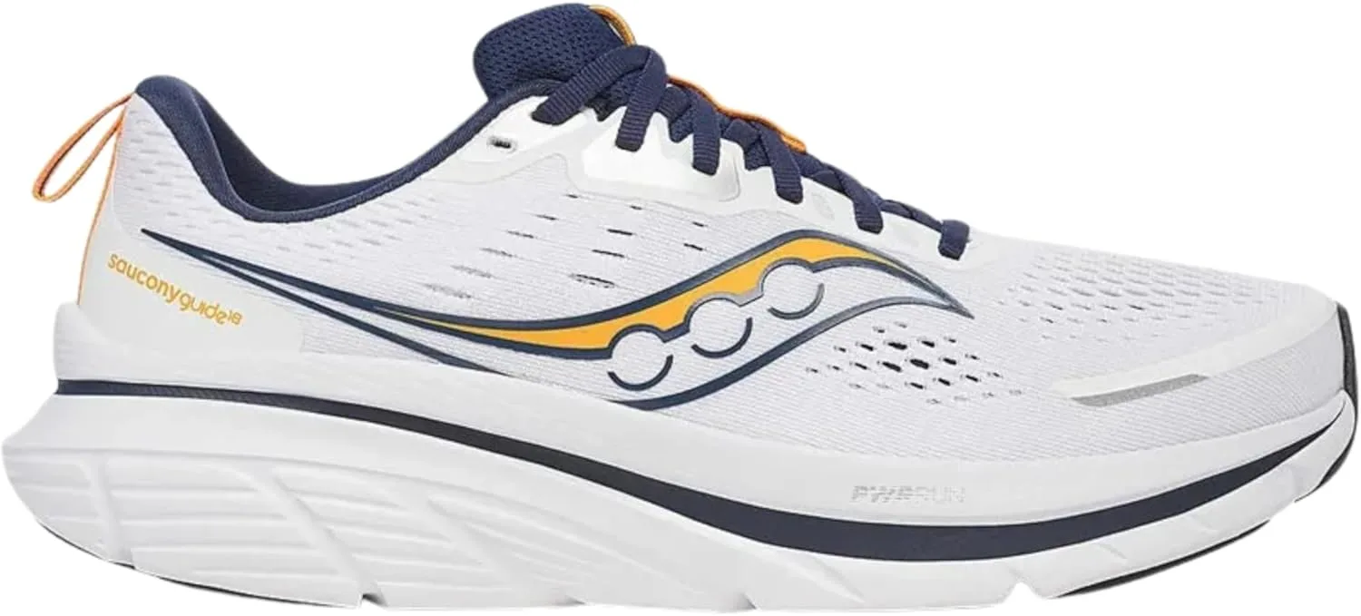 Мужские спортивные кроссовки Saucony Kinvara 11, белый/темно-синий — фото 2