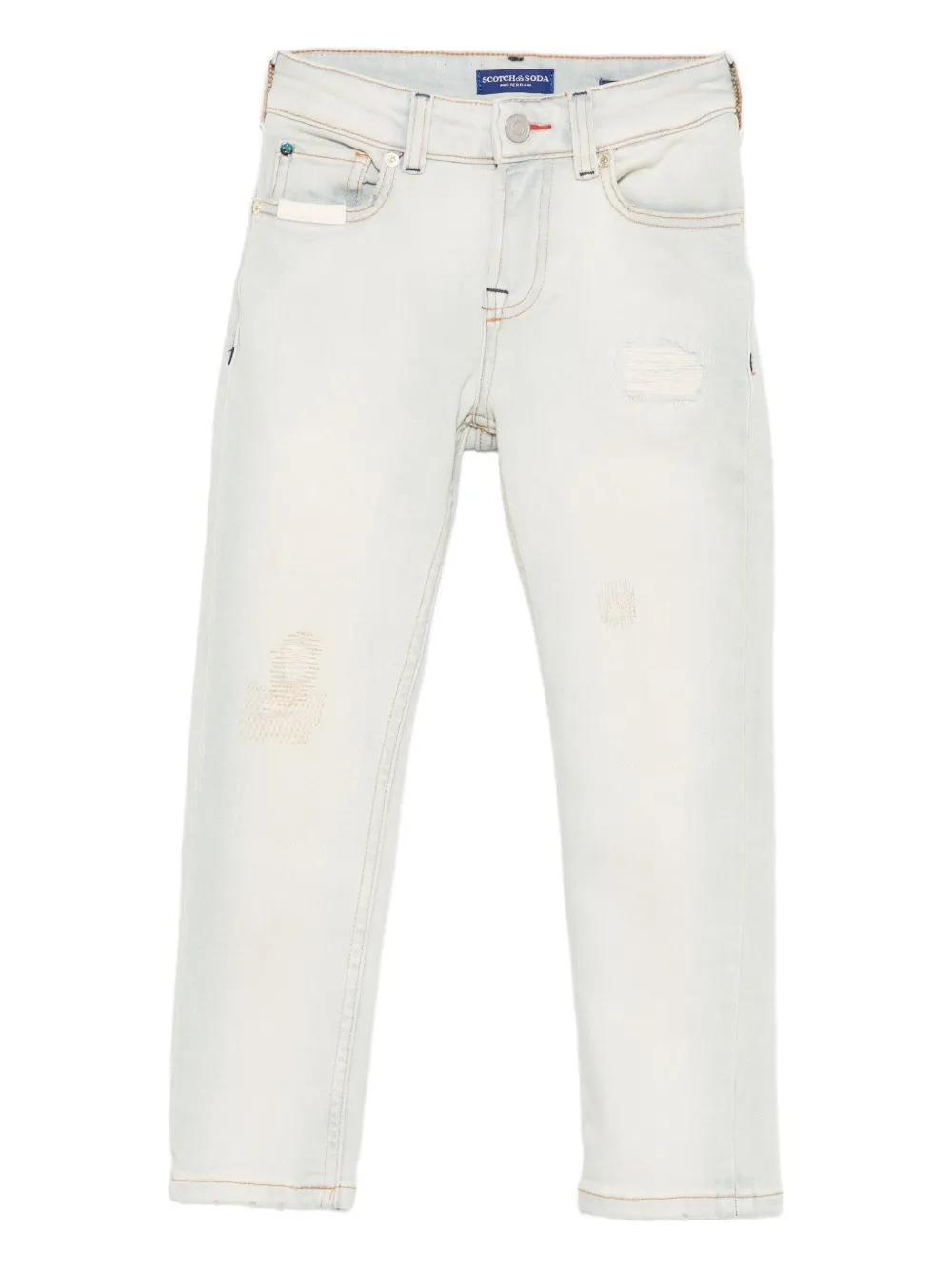 

Джинсы с эффектом потертости Scotch & Soda Kids, синий