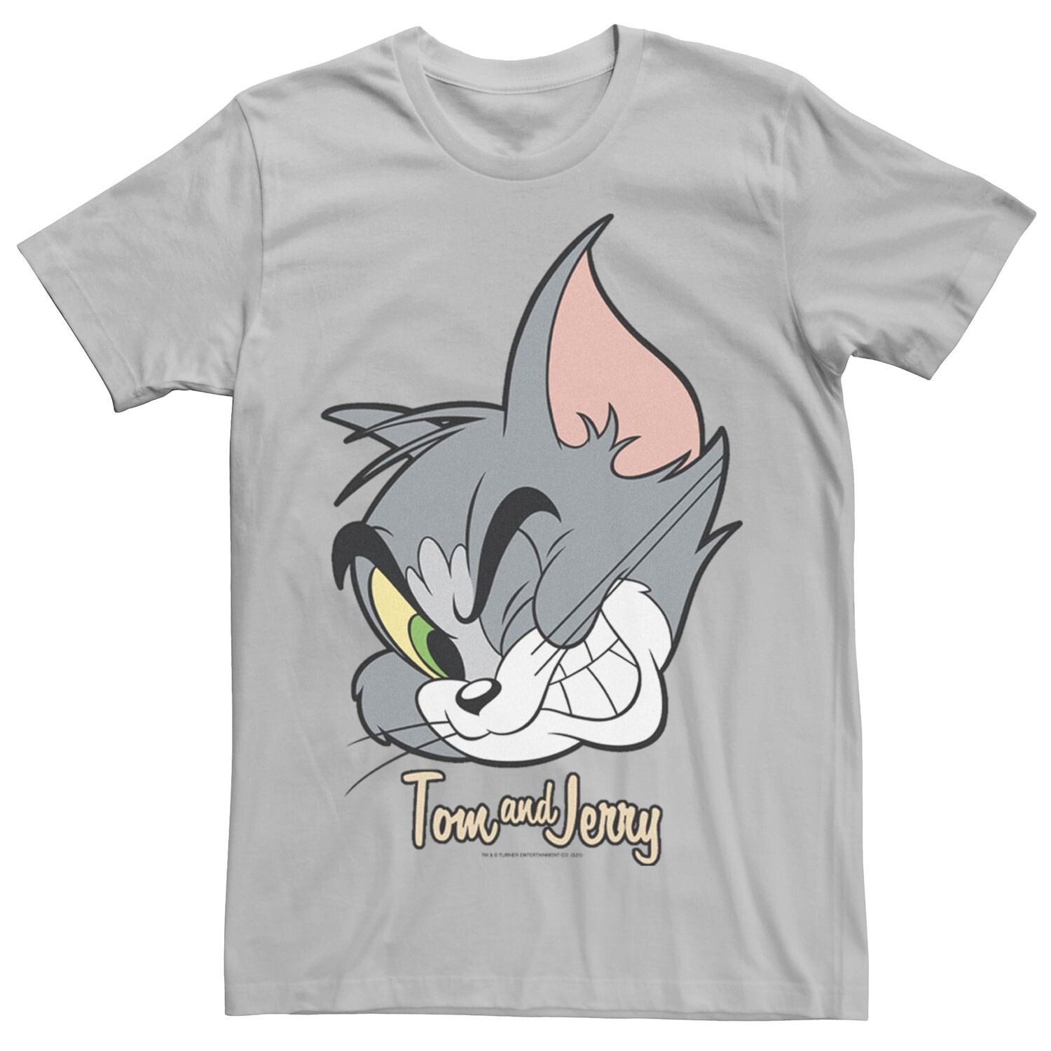 

Мужская футболка Tom And Jerry Tom Cat с большим лицом Licensed Character