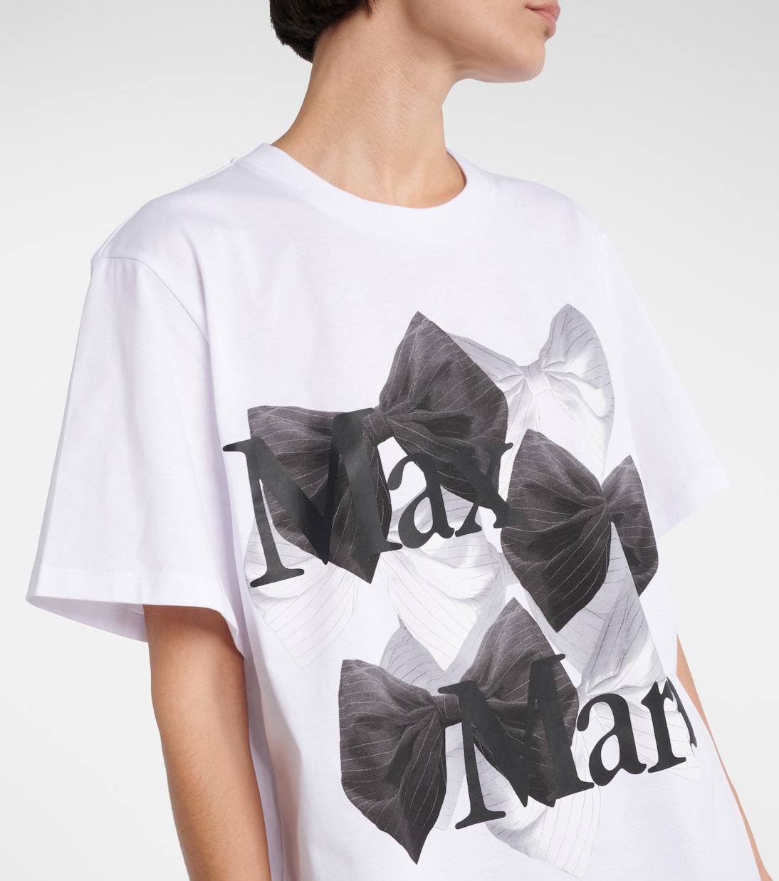 Футболка из хлопкового джерси с принтом логотипа Sequoia Max Mara, Tshirt Fondo — фото 4