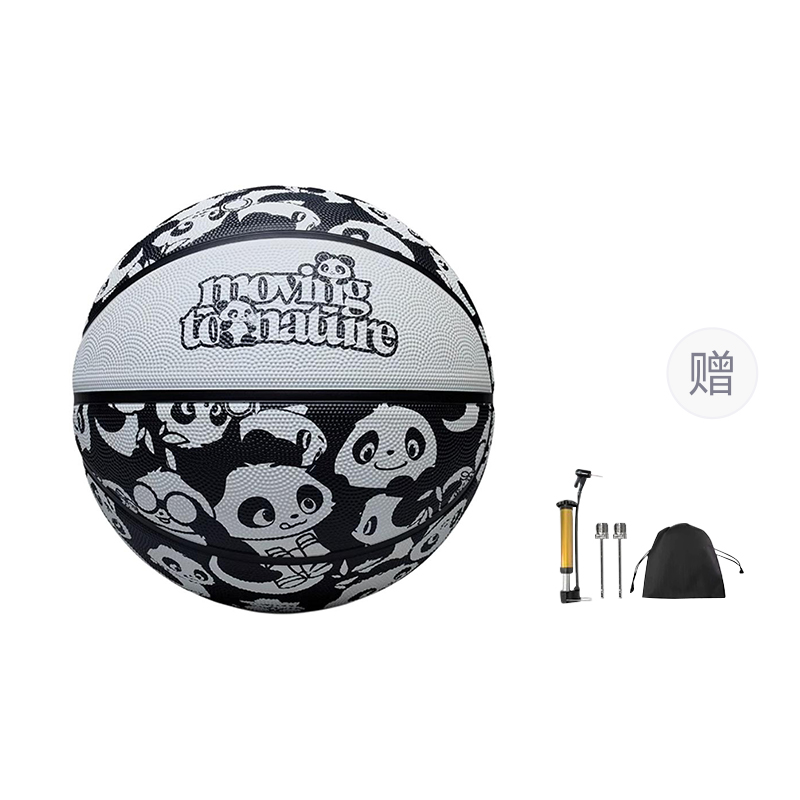 

ANTA Резиновый баскетбольный мяч panda black white размер 7 для соревнований и уличных тренировок unisex