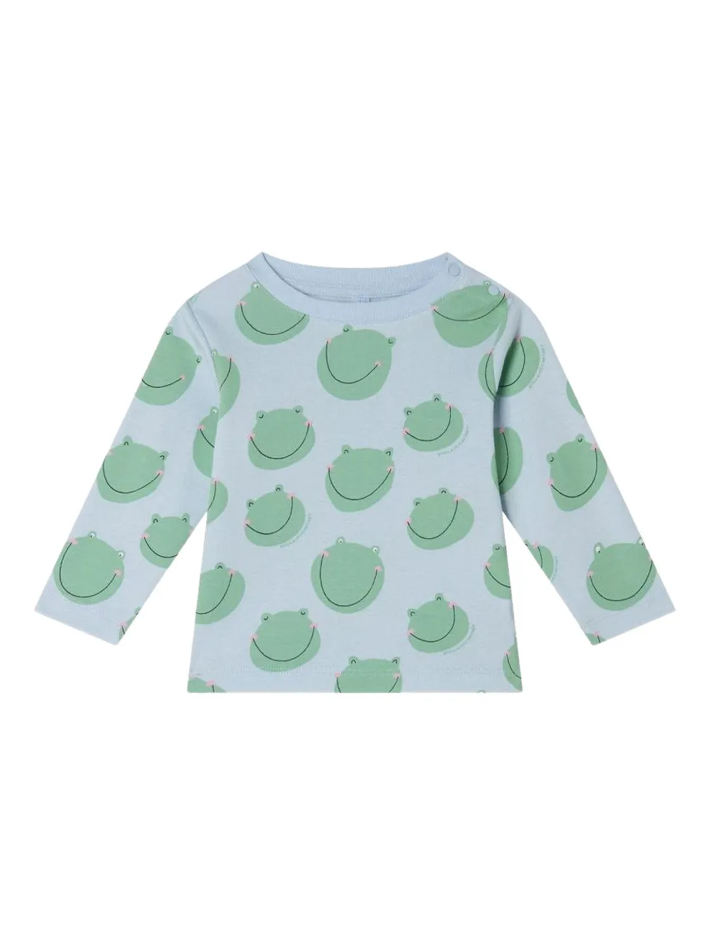 

Топ с длинными рукавами и принтом лягушки Stella McCartney Kids, синий