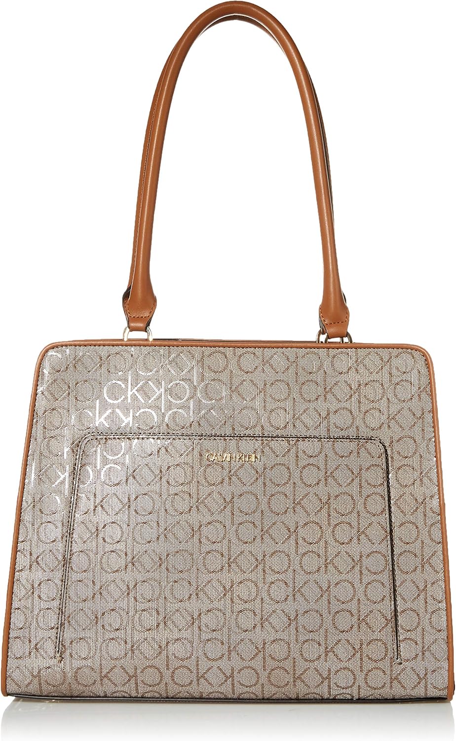 

Женская сумка-тоут Calvin Klein Margot с текстурированным логотипом и тиснением, Almond/Taupe/Caramel Embossed