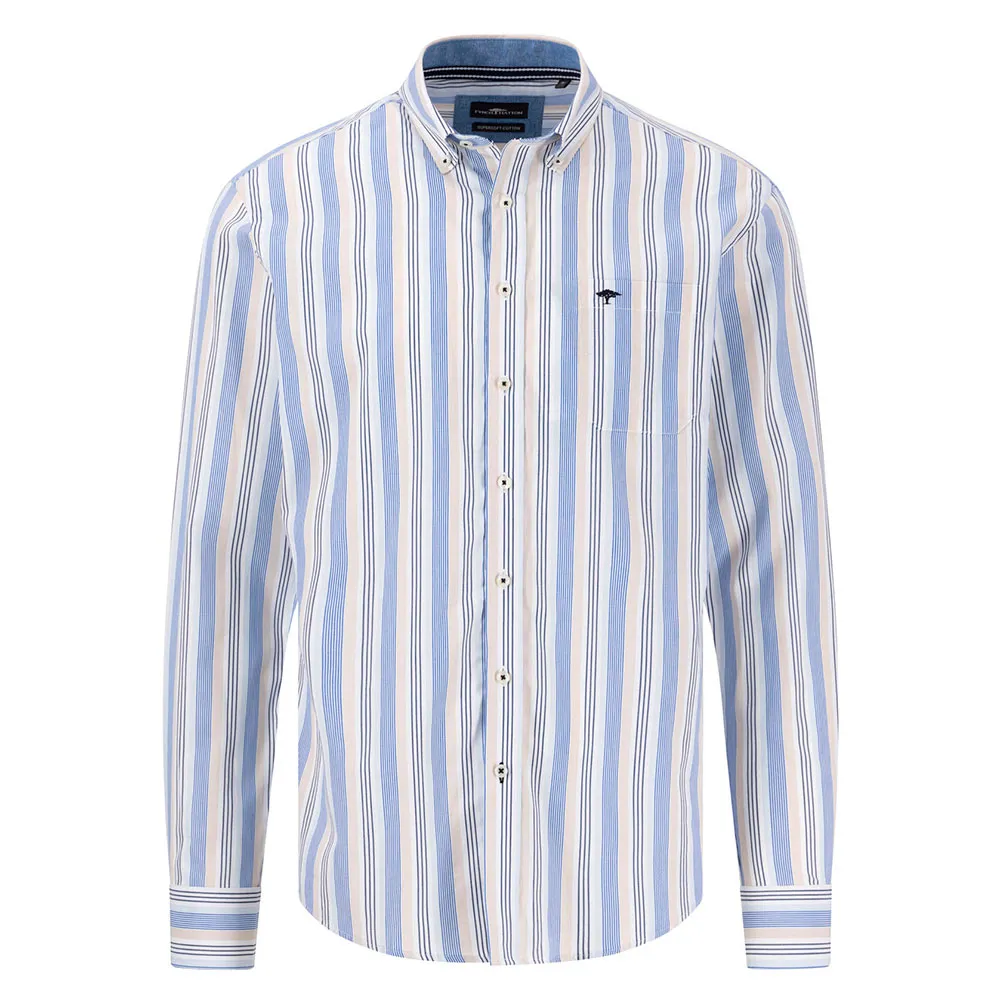 

Рубашка Fynch Hatton Poplin Stripes, синий