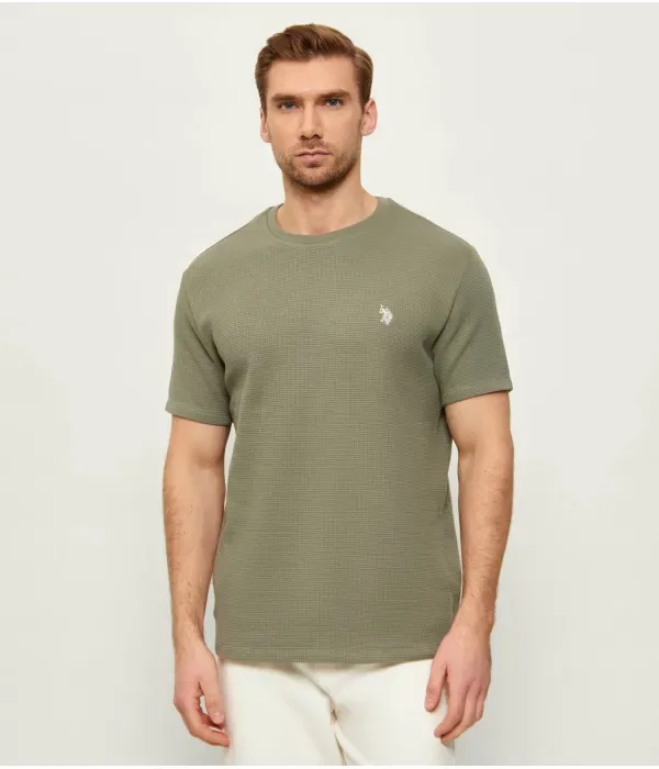 Футболка regular fit Us Polo Assn, зеленый