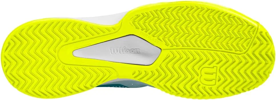 Мужские теннисные кроссовки Wilson KAOS Stroke 2.0, Stormy Sea Deep Teal Safety Yellow — фото 3
