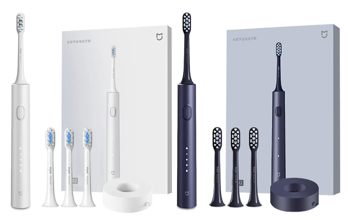 Электрическая зубная щетка T302 Box Xiaomi, Shimmering Silver+Deep Sea Blue CP Pack