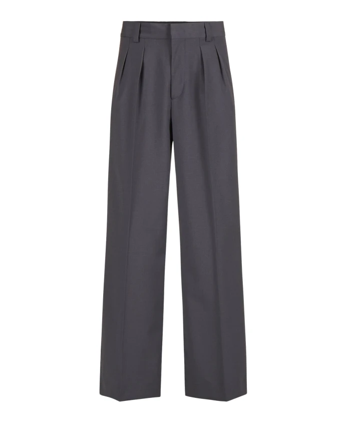 

Широкие брюки из прохладной шерстяной ткани. Iceberg, серый