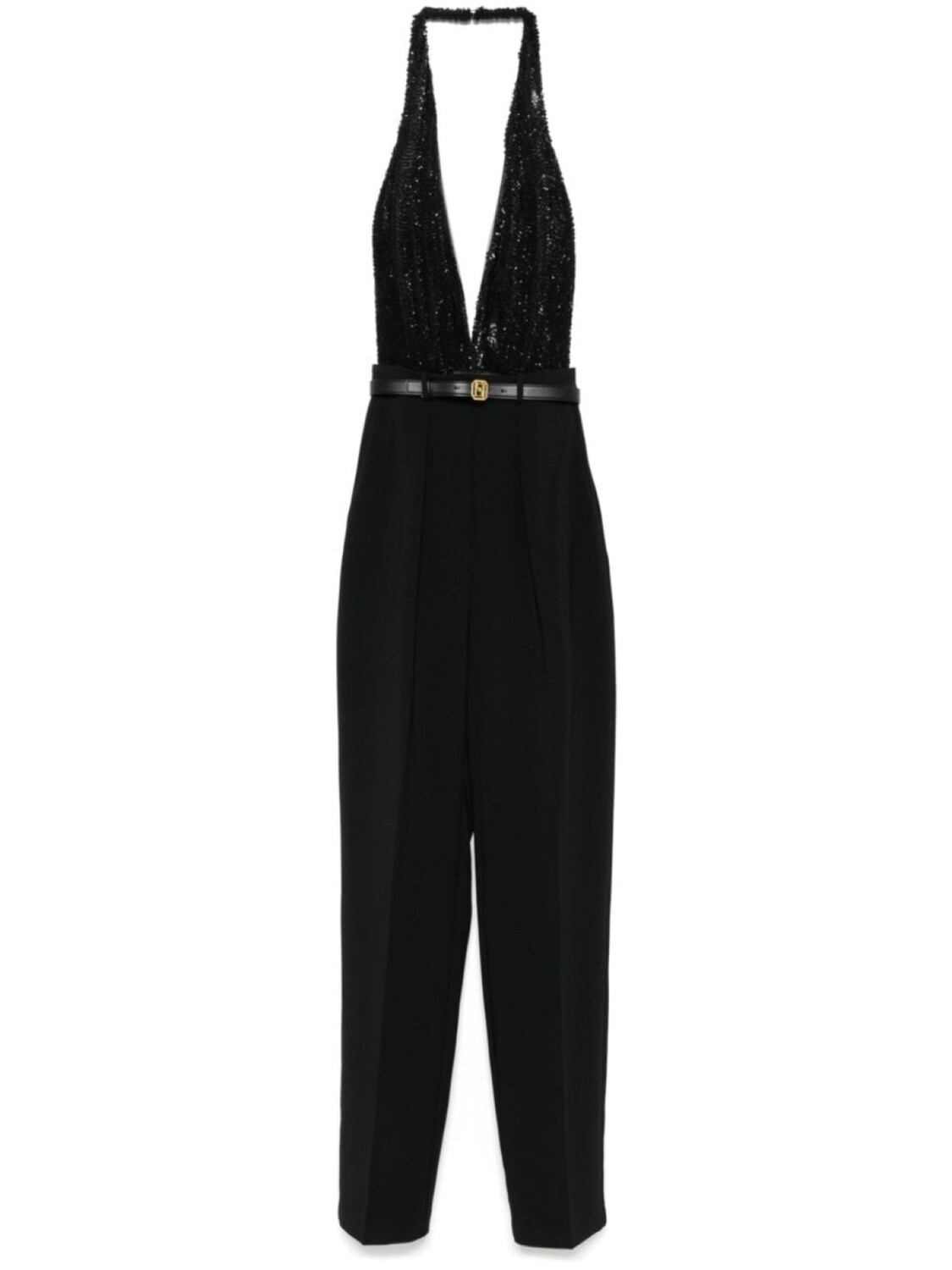 

Комбинезон, украшенный пайетками Elisabetta Franchi, черный