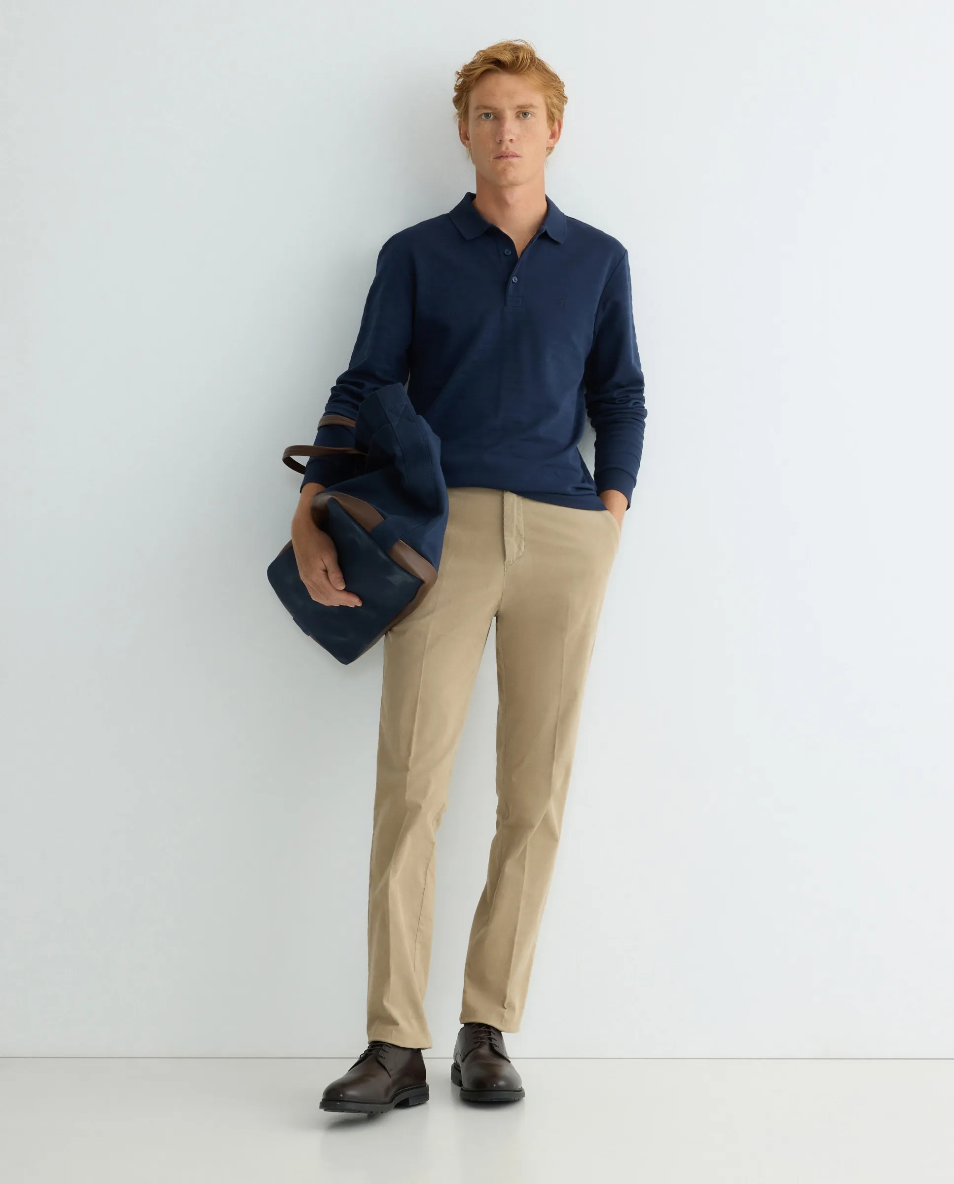 

Рубашка с длинным рукавом Rushmore, темно-синий