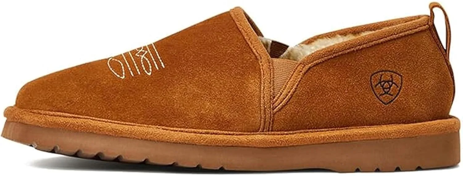 Мужские замшевые тапочки ARIAT Lasso, бордовый