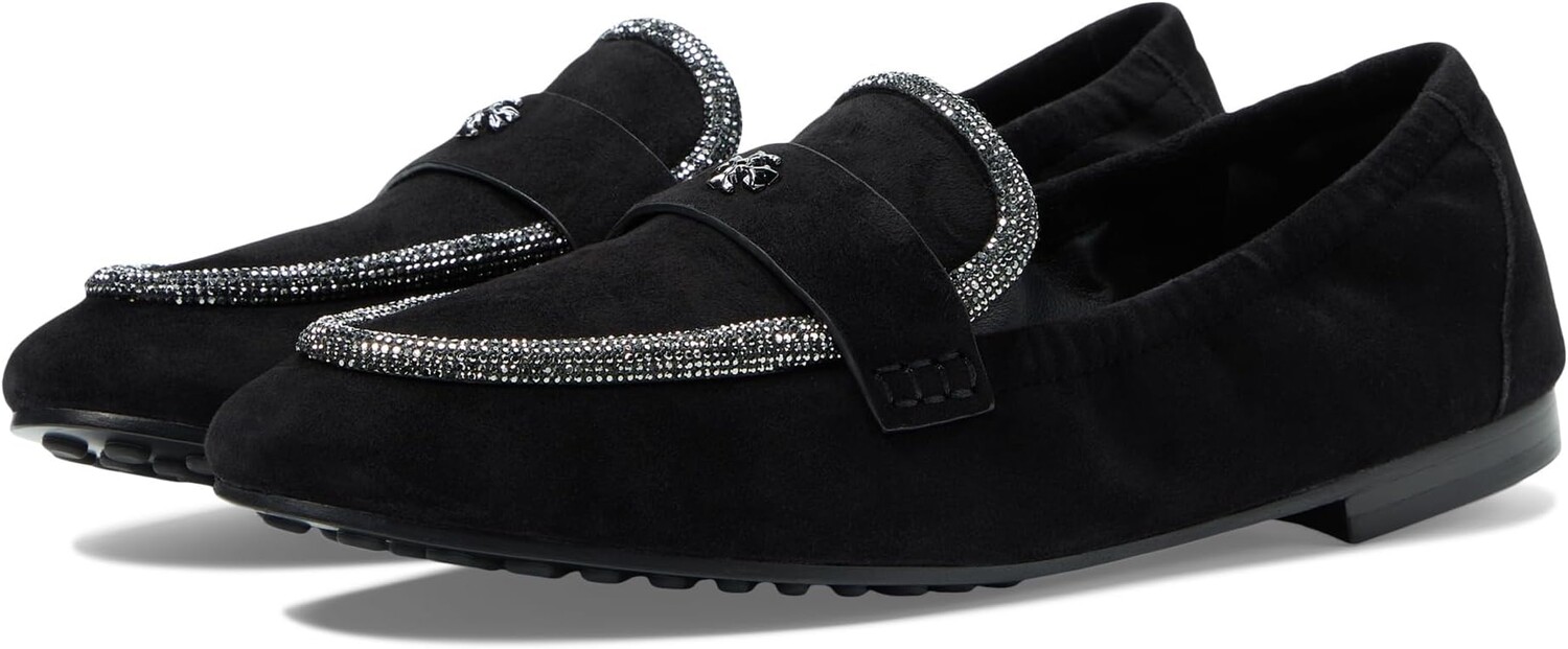 Лоферы Ballet Loafer Tory Burch, цвет Perfect Black/Crystal