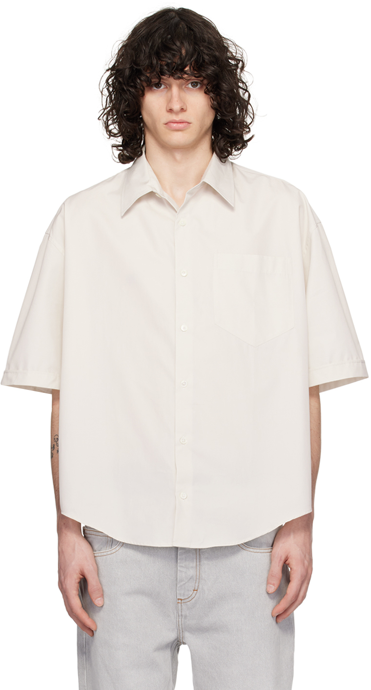 

Рубашка Off-White с раскладным воротником AMI Paris