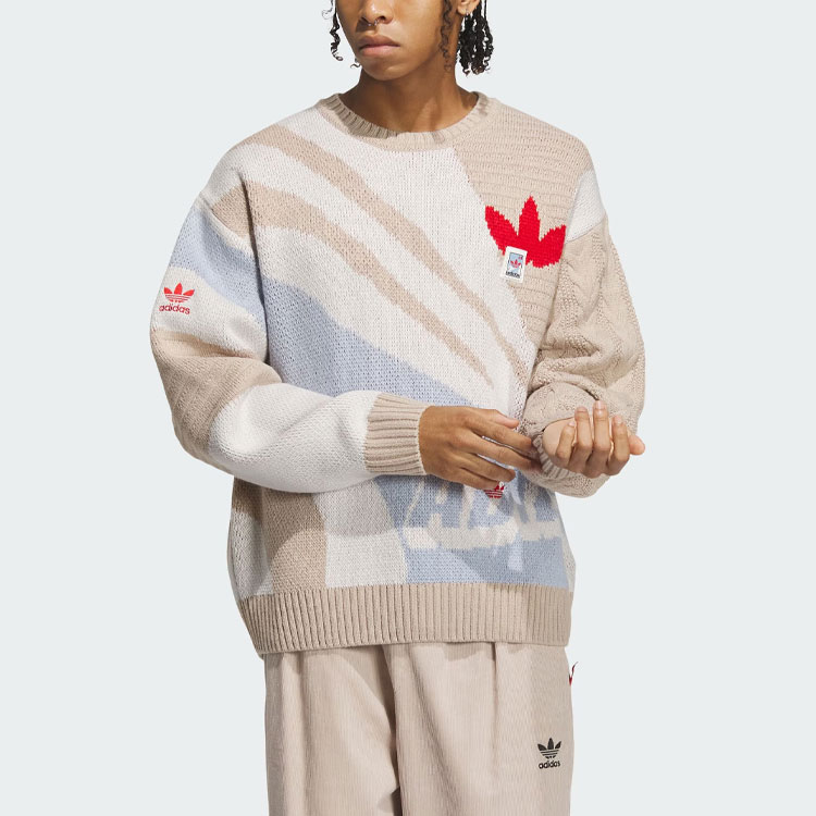 Adidas Originals спортивная толстовка, светло-хаки — фото 3