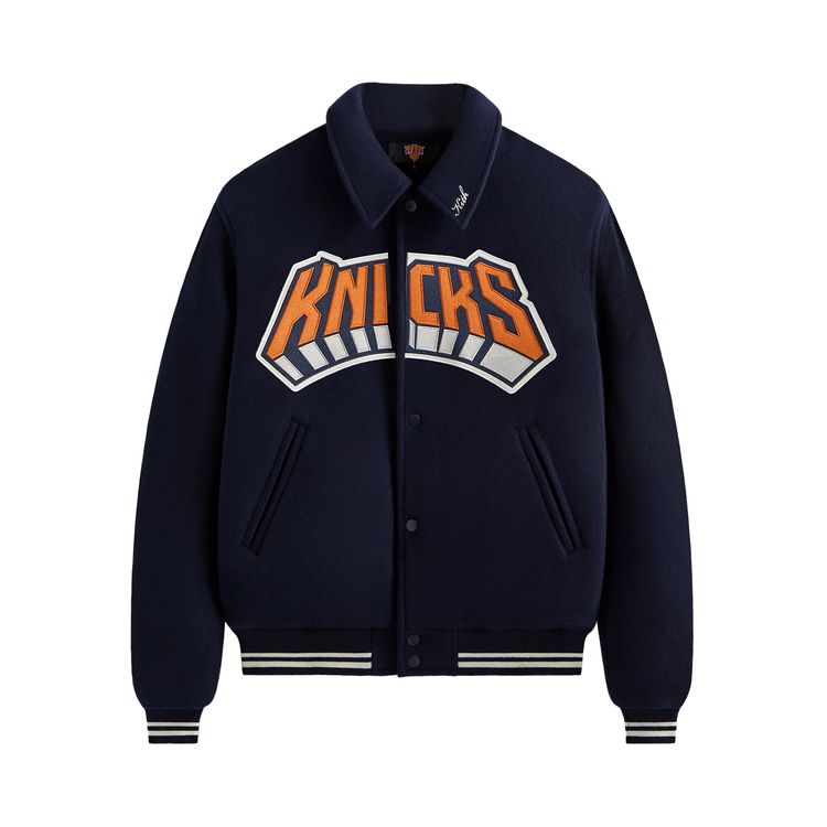 

Куртка Kith For The New York Knicks Empire Wool Coaches Jacket 'Nocturnal', синий